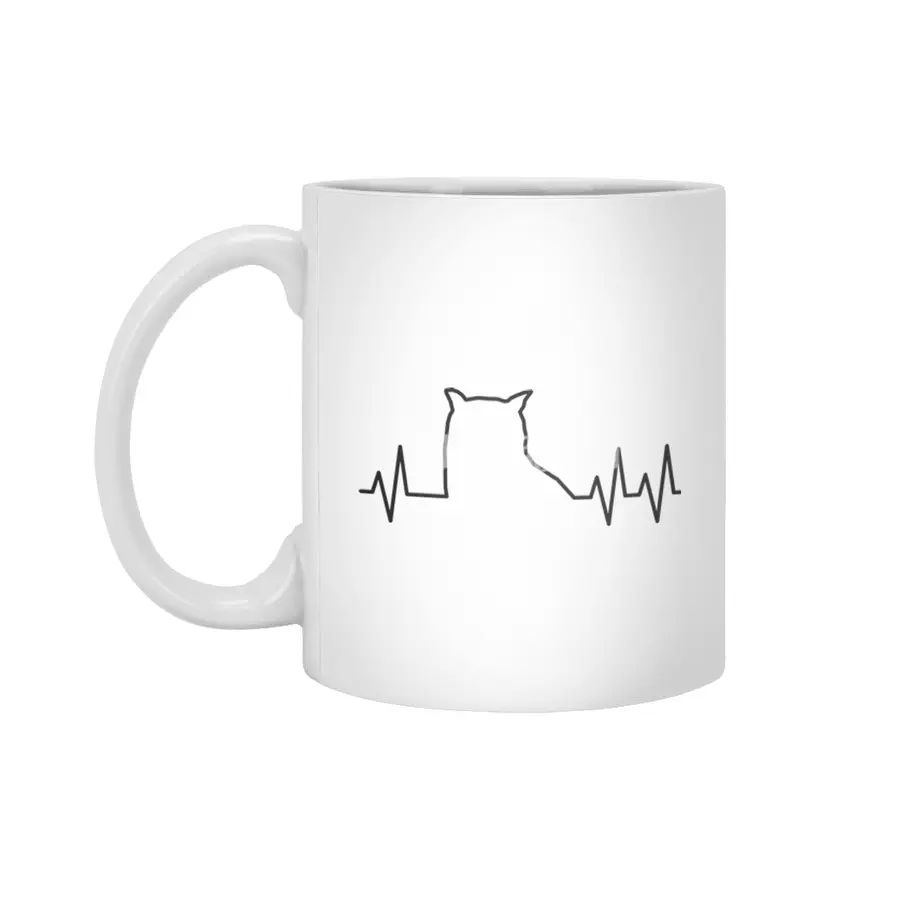Owl Heartbeat Beyaz Kupa