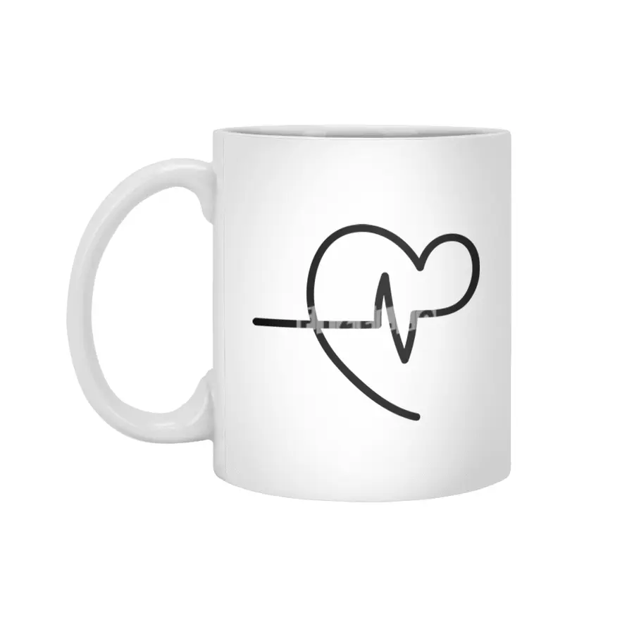 Heartbeat Beyaz Kupa