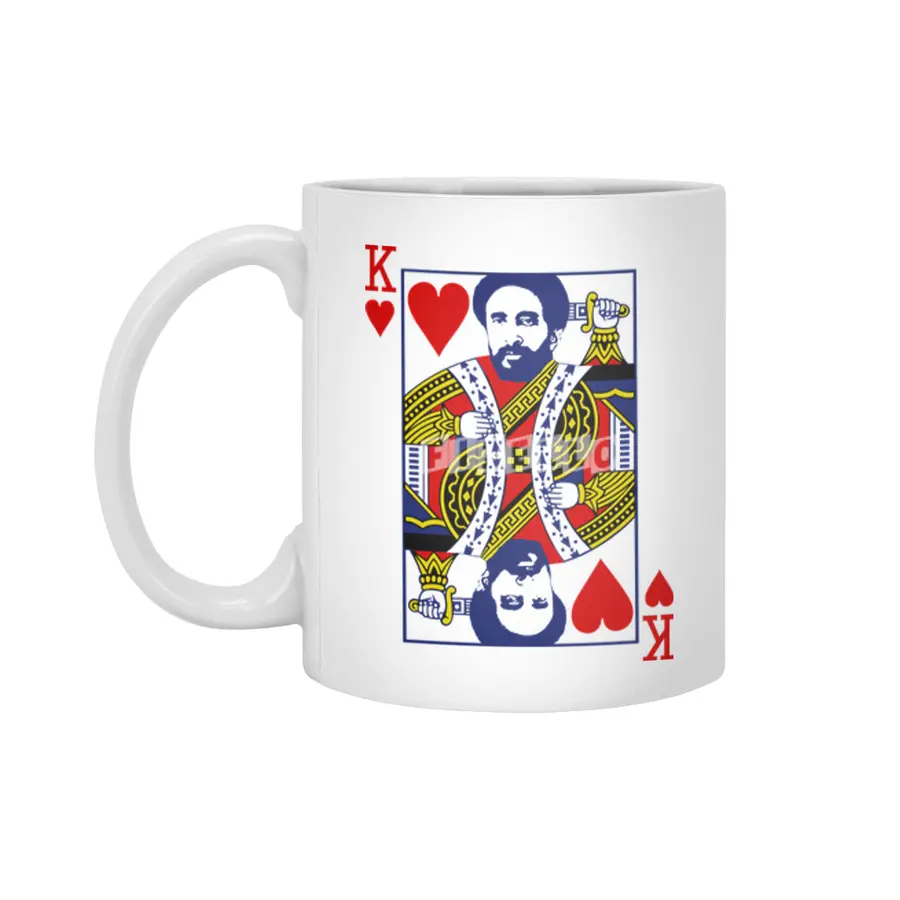 King of Heart Beyaz Kupa