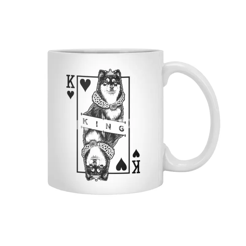 Finnish Lapphund King Of Hearts Beyaz Kupa
