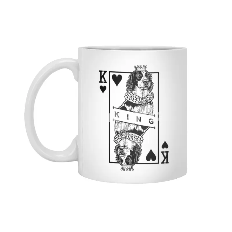Irish Red And White Setter King Of Hearts IRWS Dog Lover Beyaz Kupa
