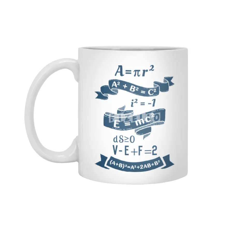 Math Formulas Beyaz Kupa