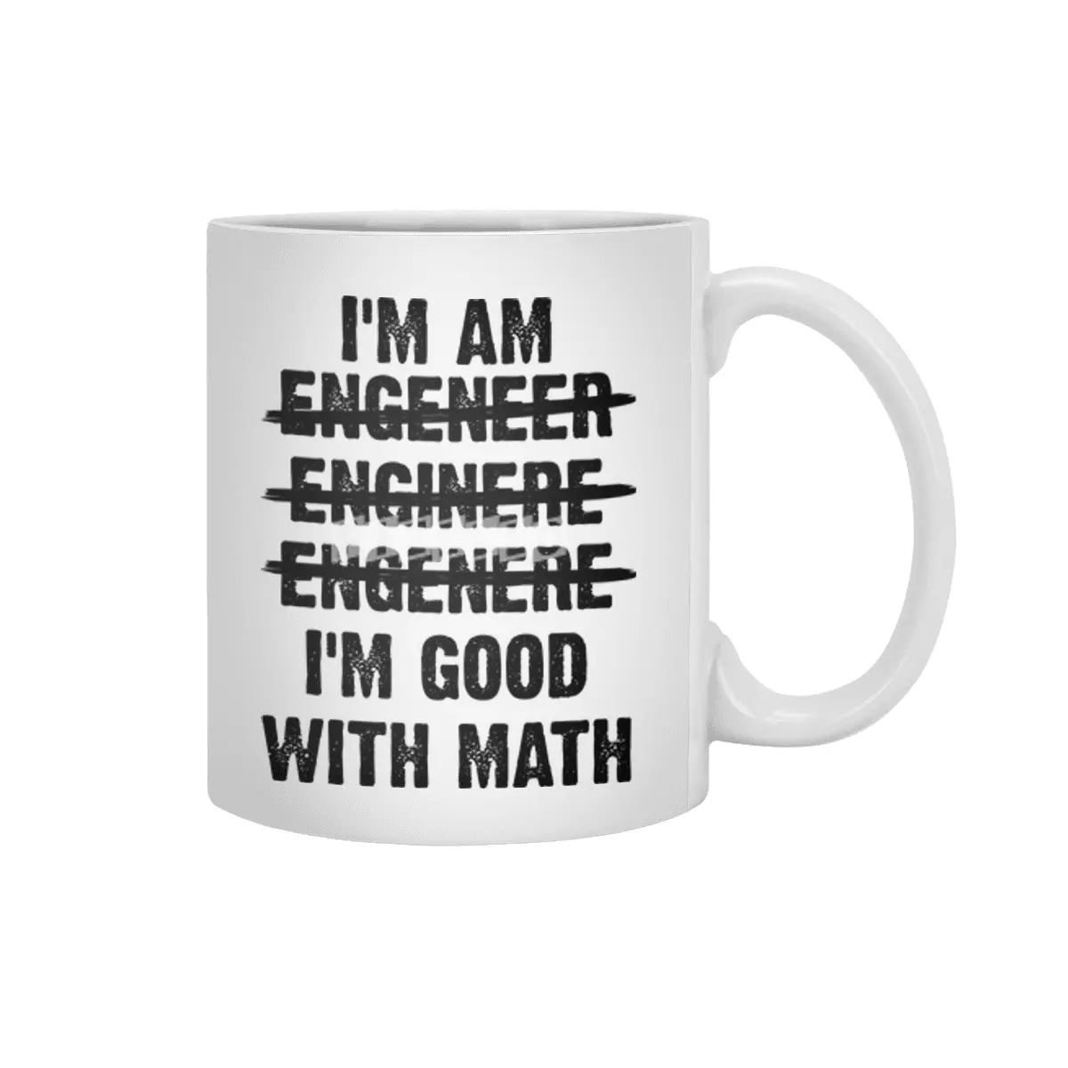 Engineer. I'm Good With Math Beyaz Kupa