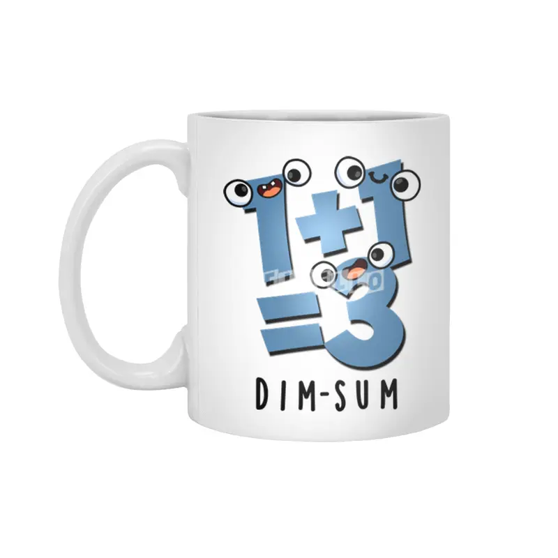 Dim Sum Cute Dimsum Math Pun Beyaz Kupa