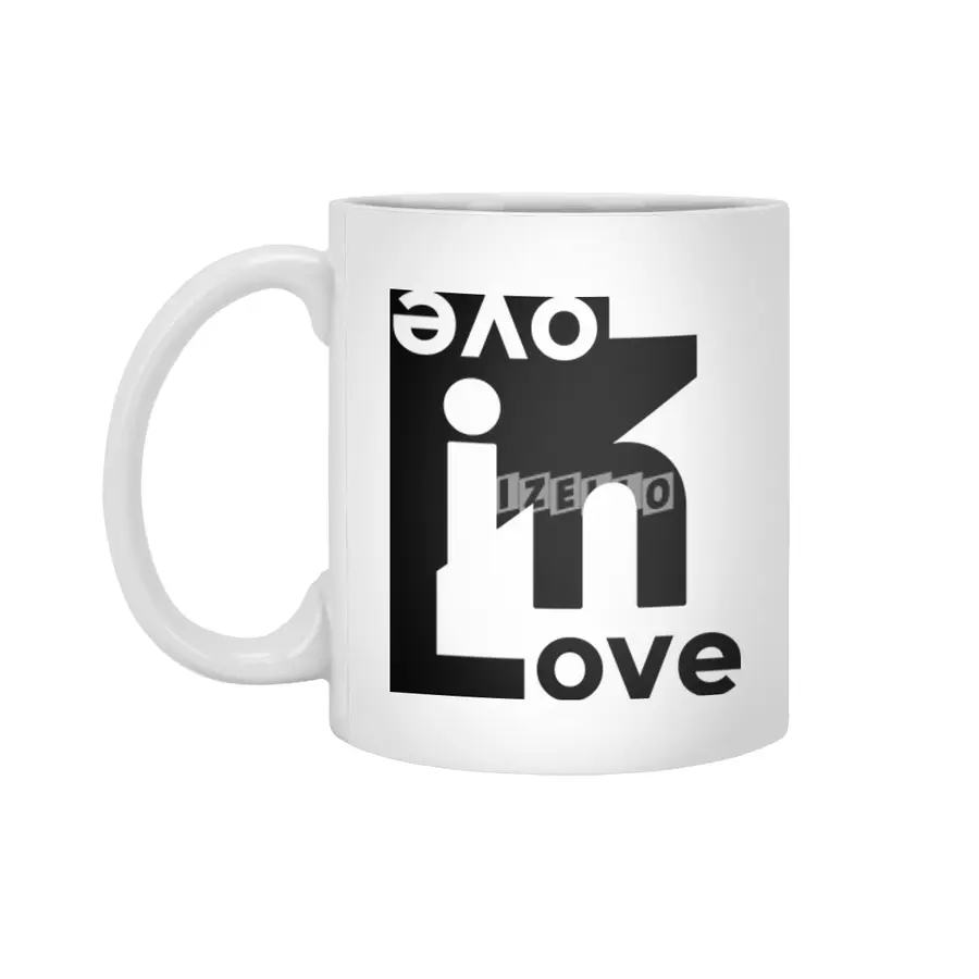 Black-Love in Love-Couple-WoMan-Octerson Beyaz Kupa