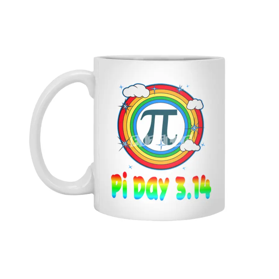 Fun Retro Pi Day 3.14 Vintage Design Beyaz Kupa
