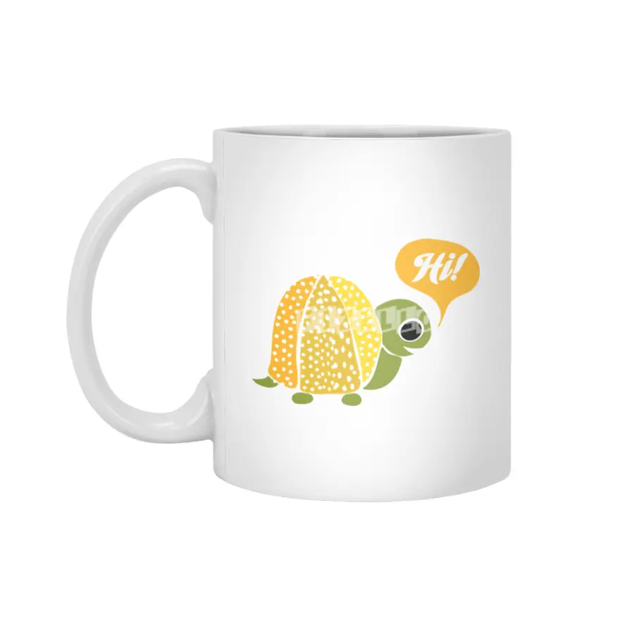 An Old Turtle Says Hi Beyaz Kupa