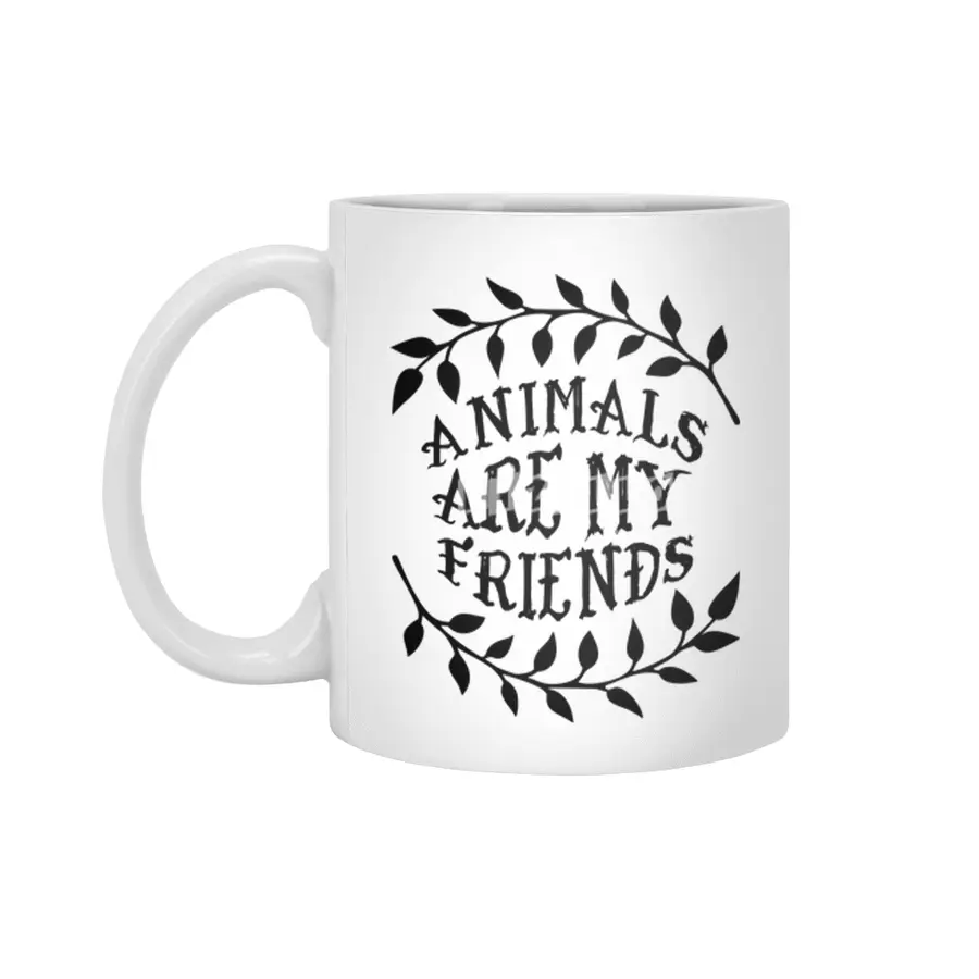 Animals Are My Friends Beyaz Kupa