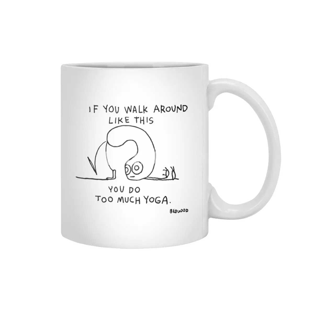 Yoga-ga. Beyaz Kupa