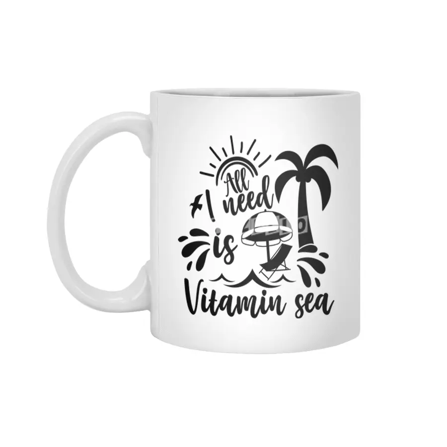 All I Need is Vitamin Sea Beyaz Kupa