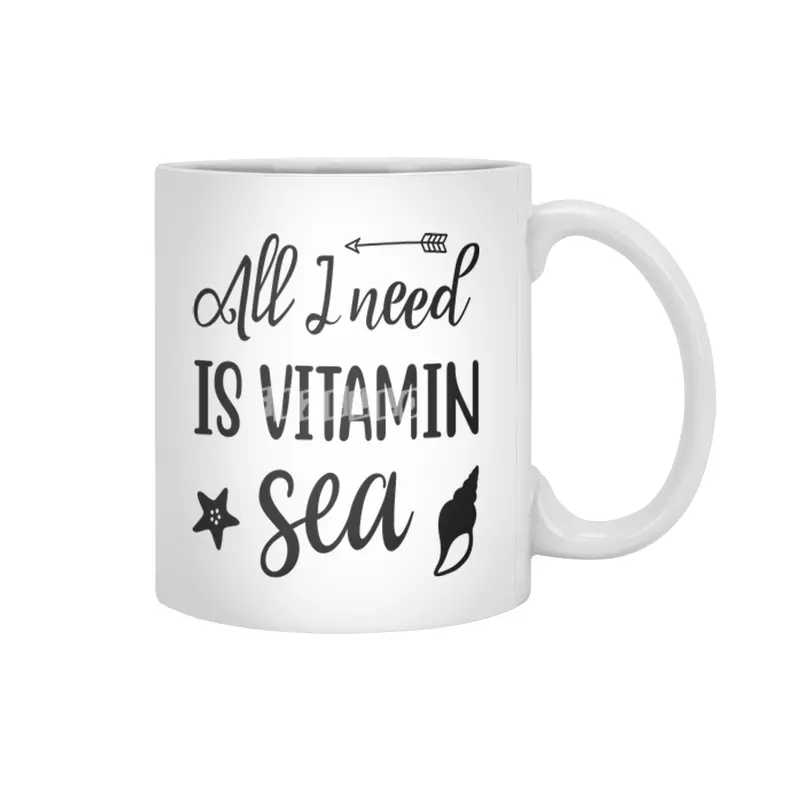 All I Need is Vitamin Sea Beyaz Kupa
