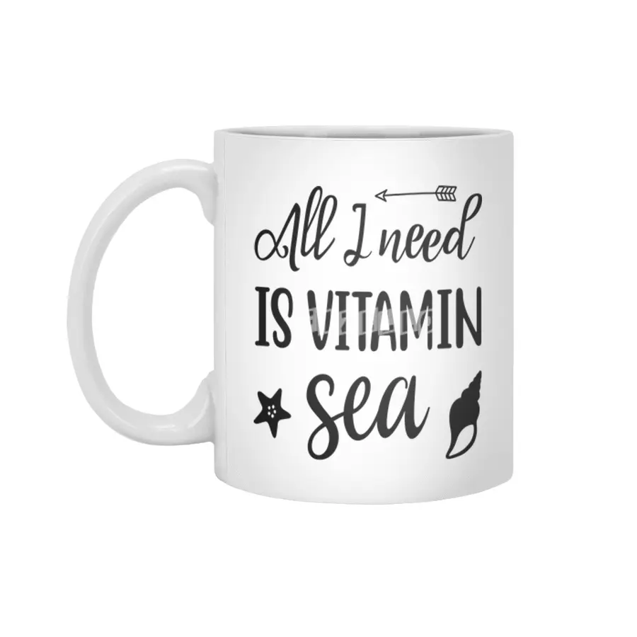 All I Need is Vitamin Sea Beyaz Kupa
