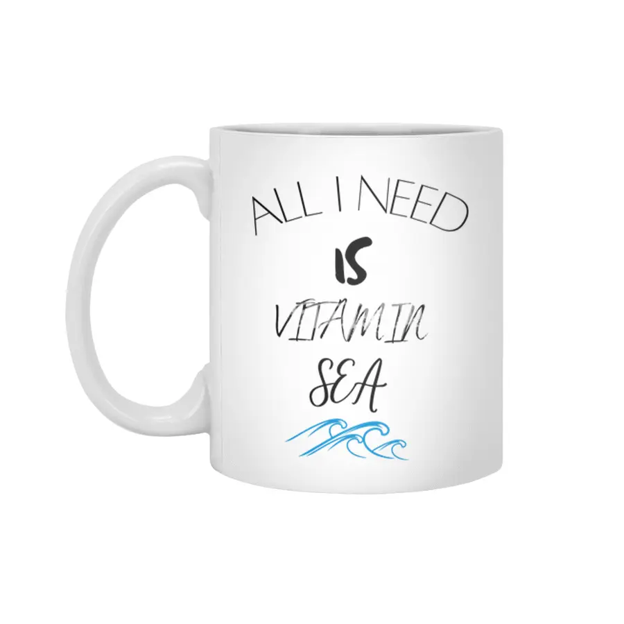 All I Need Is Vitamin Sea Beyaz Kupa