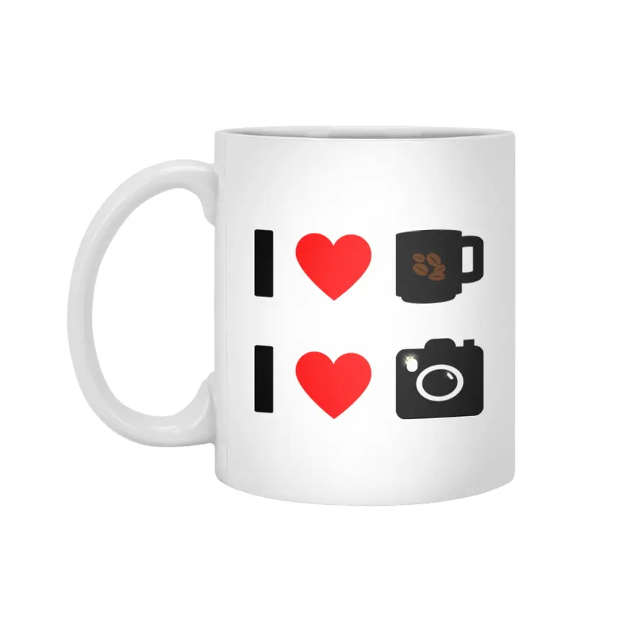 All I Need Is Coffee And My Camera Beyaz Kupa