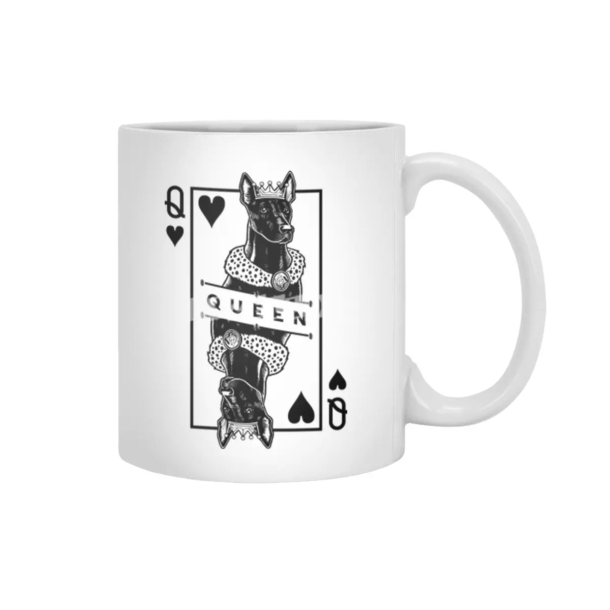 Xoloitzcuintle Queen Of Hearts Funny Xolo Dog Lover Pop Art Beyaz Kupa