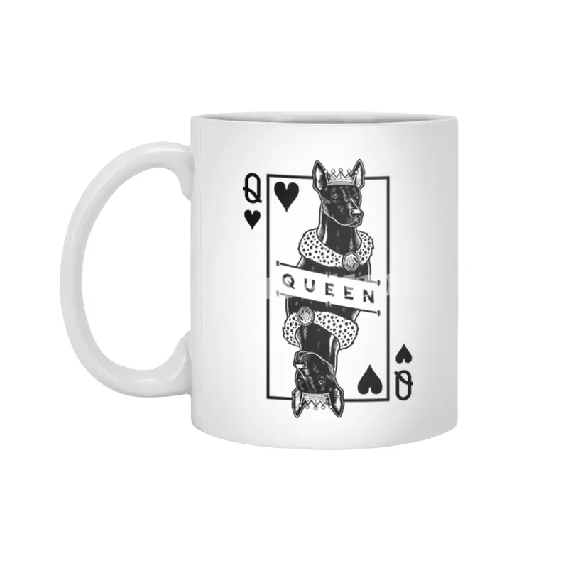 Xoloitzcuintle Queen Of Hearts Funny Xolo Dog Lover Pop Art Beyaz Kupa