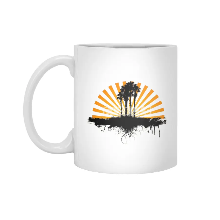 Daybreak Dreams: Seaside Sunrise Art Beyaz Kupa