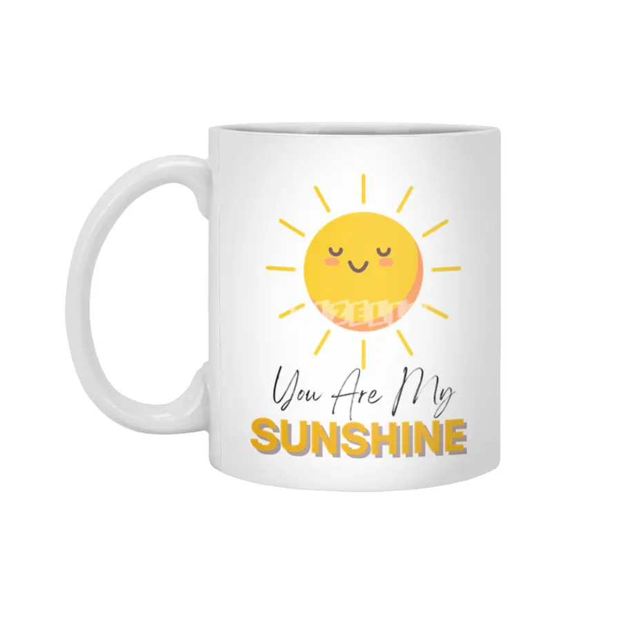 You Are My Sunshine Onesie® Baby Gift - Cute Spring Time Baby Clothes - Sunshine Baby shower for Boy Beyaz Kupa