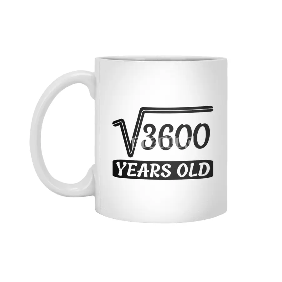 3600 years old birthday t-shirt Beyaz Kupa