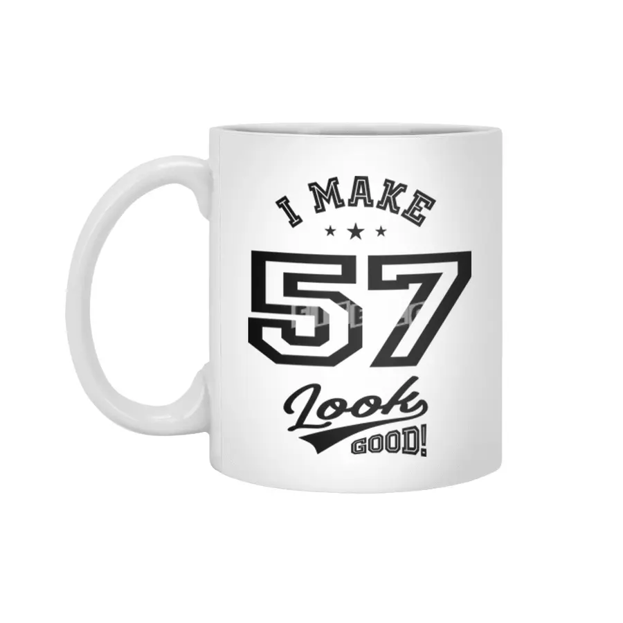 57 Year Old 57th Birthday Funny Gift Beyaz Kupa
