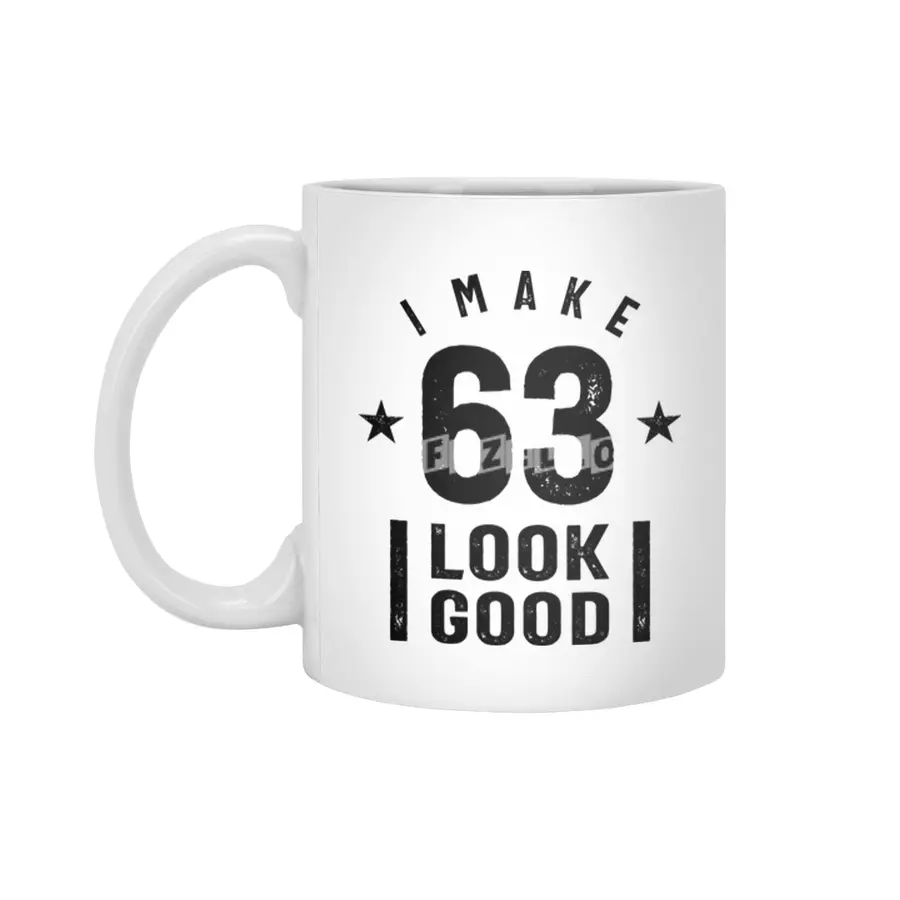 63 Year Old Gift | 63rd Birthday Gift Ideas - Mens and Womens Beyaz Kupa