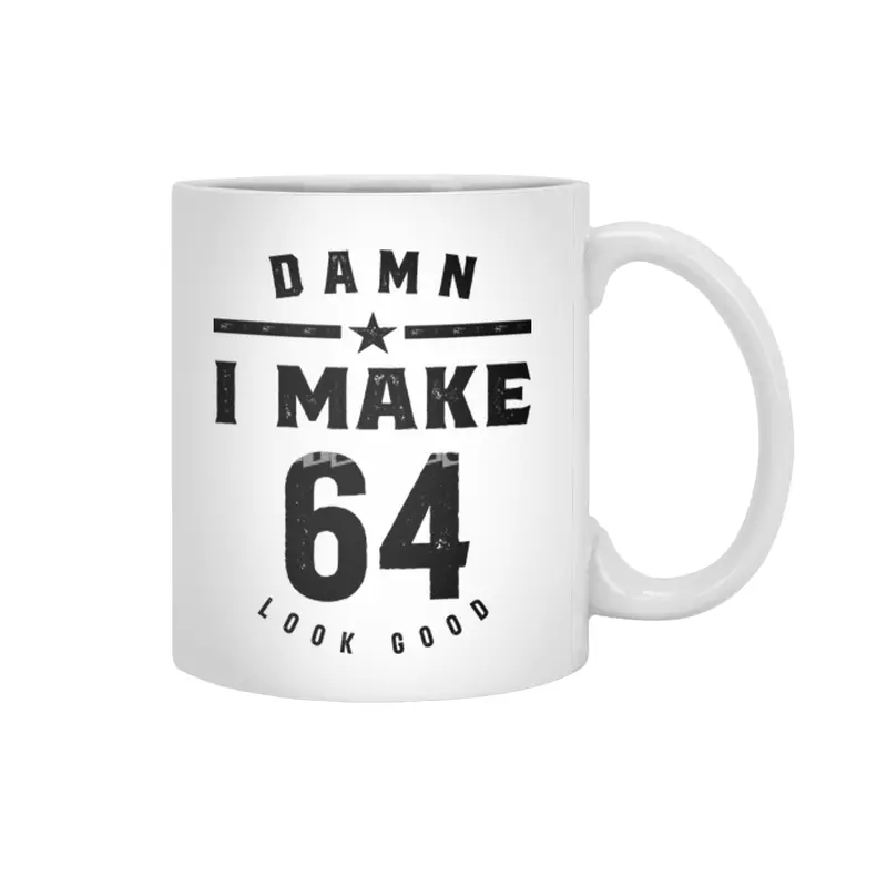 64 Year Old Gift | 64th Birthday Gift Ideas - Mens and Womens Beyaz Kupa