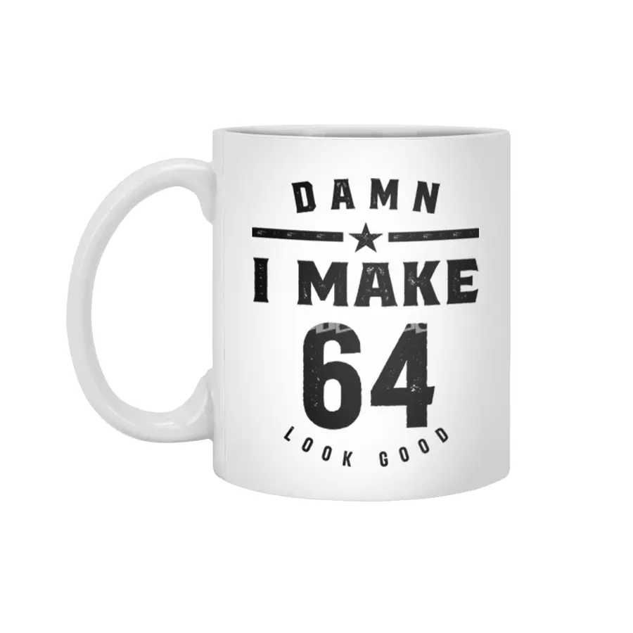 64 Year Old Gift | 64th Birthday Gift Ideas - Mens and Womens Beyaz Kupa