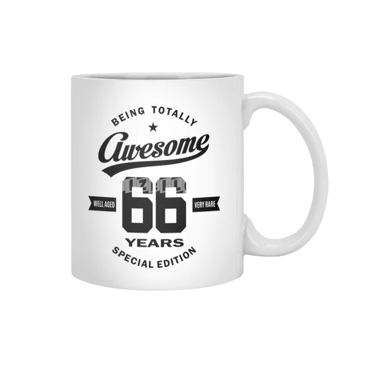 66 Year Old Gift | 66th Birthday Gift Ideas - Mens and Womens Beyaz Kupa