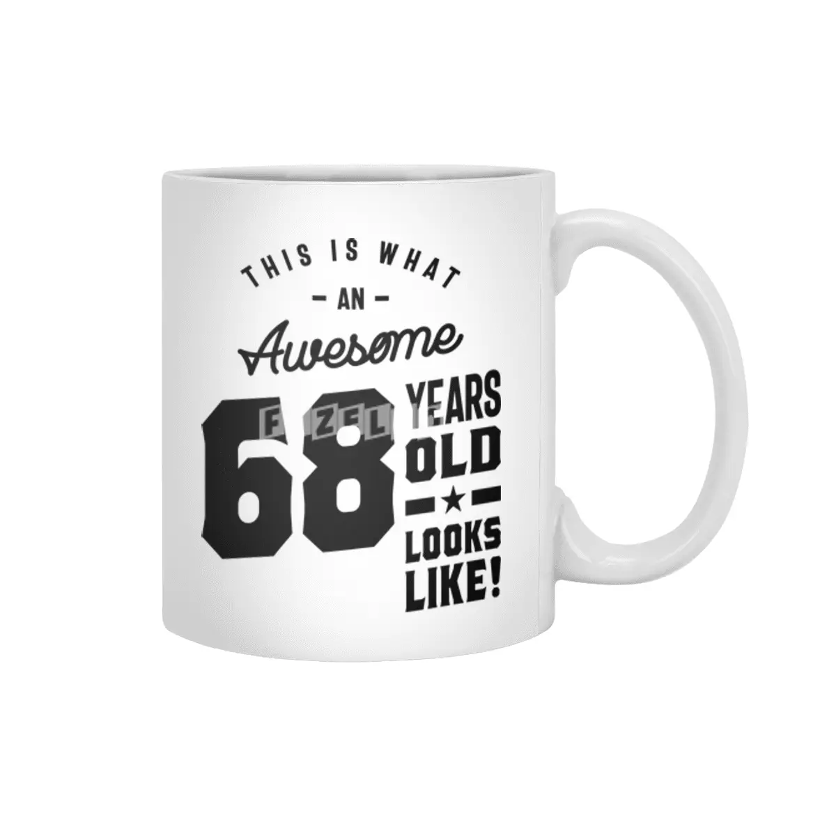 68 Year Old Gift | 68th Birthday Gift Ideas - Mens and Womens Beyaz Kupa