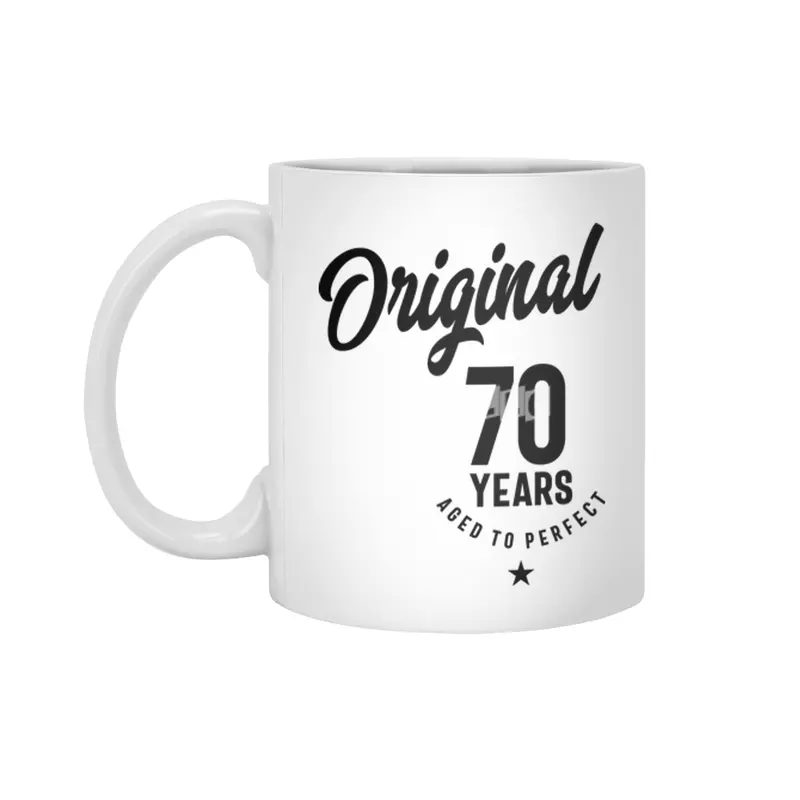 70 Year Old Gift | 70th Birthday Gift Ideas - Mens and Womens Beyaz Kupa