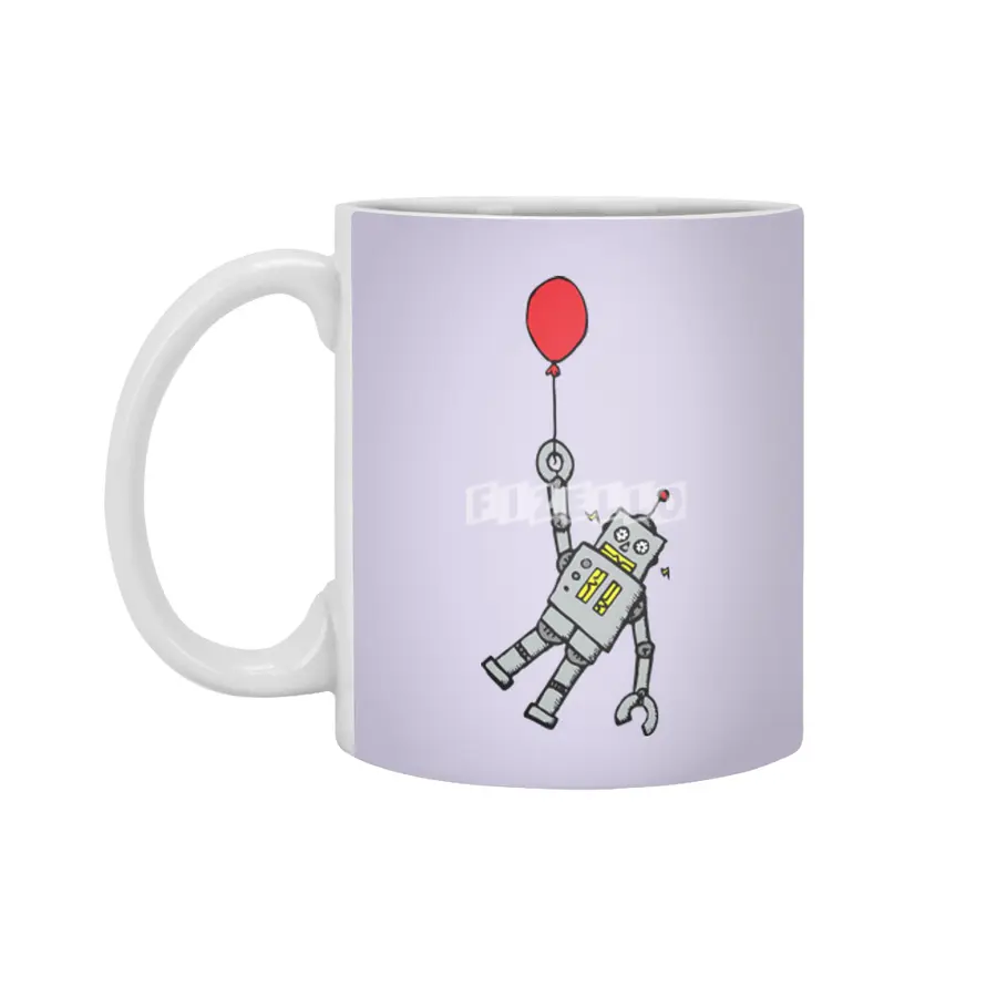 Balloon Robot Beyaz Kupa