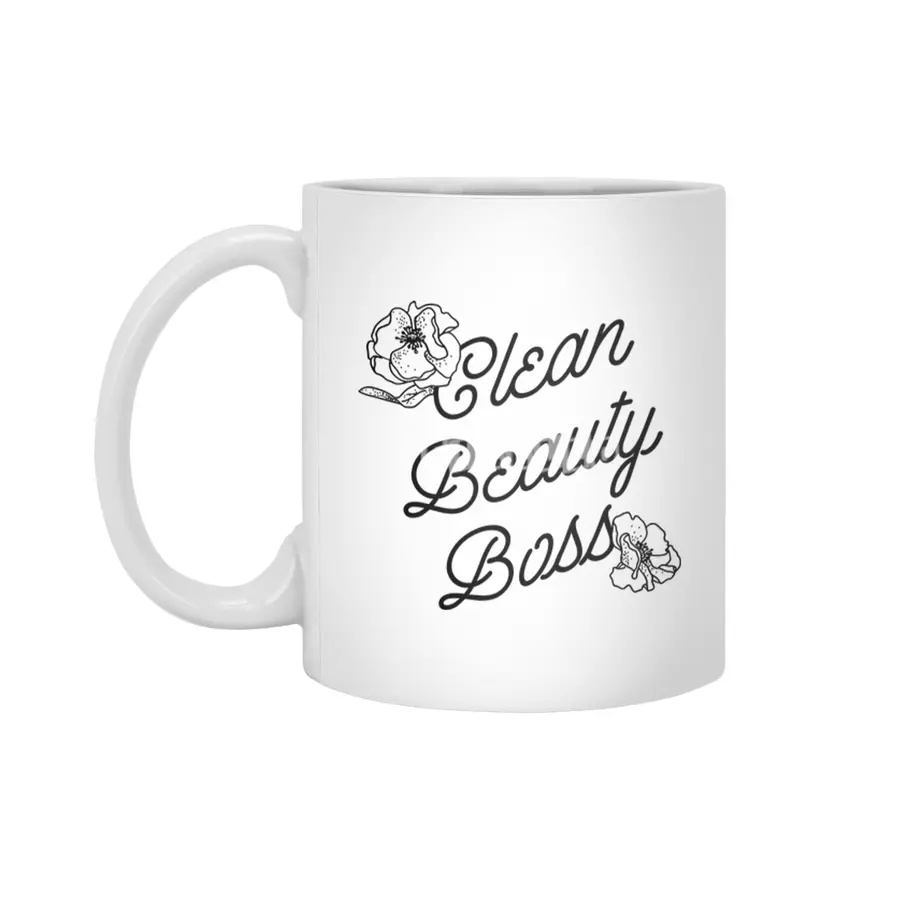 Clean Beauty Boss (black) Beyaz Kupa