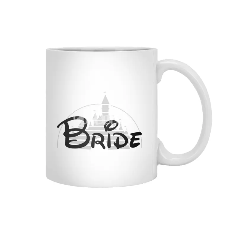 Disney Bride BLACK FONT Beyaz Kupa