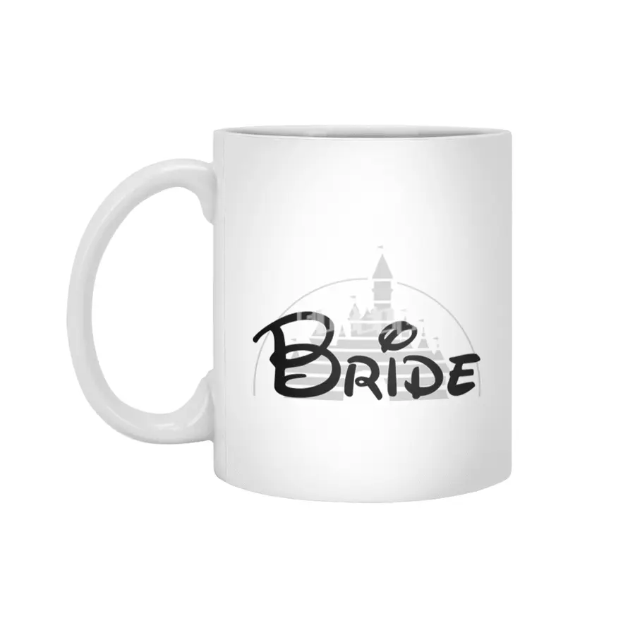 Disney Bride BLACK FONT Beyaz Kupa