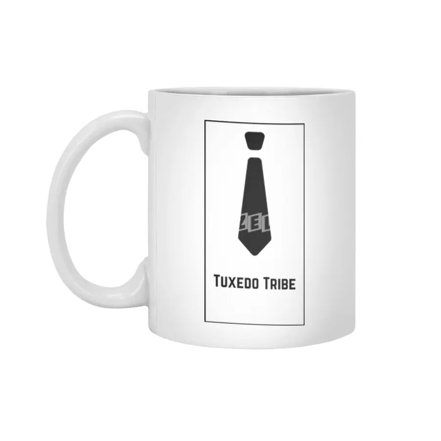 Tuxedo tribe groomsmen apparel Beyaz Kupa