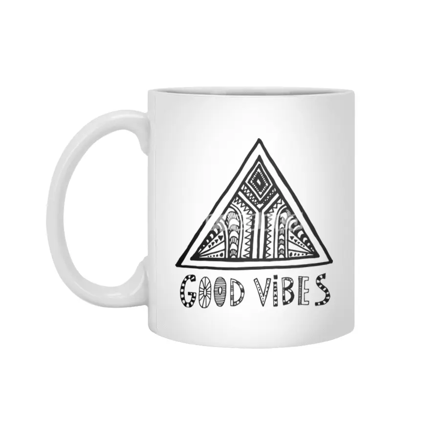 Good Vibes mindset Beyaz Kupa