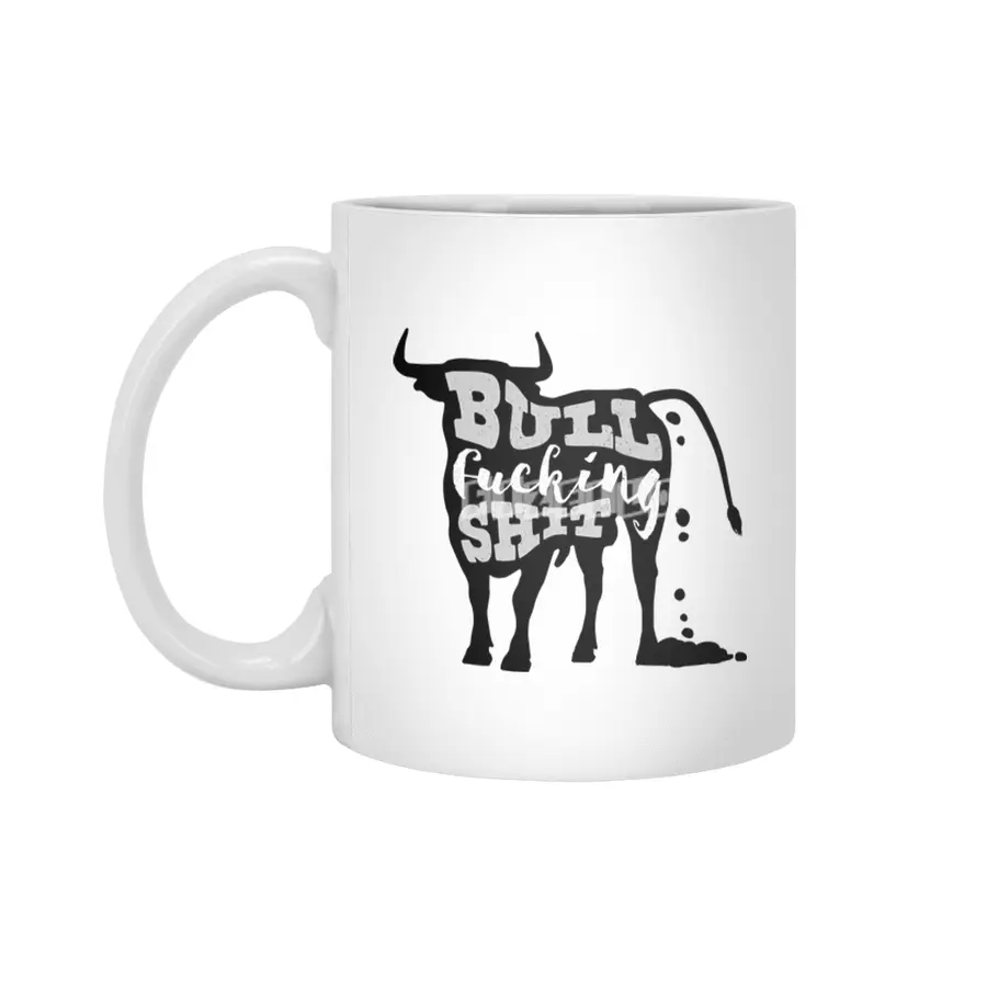 Bull Fucking Shit Beyaz Kupa
