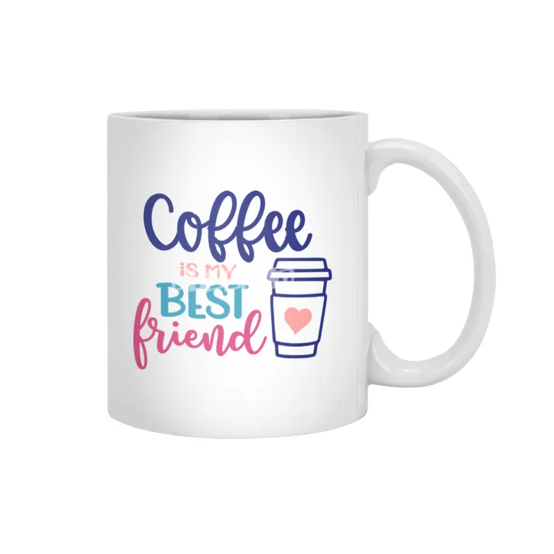 Coffee is my Best Friend Beyaz Kupa