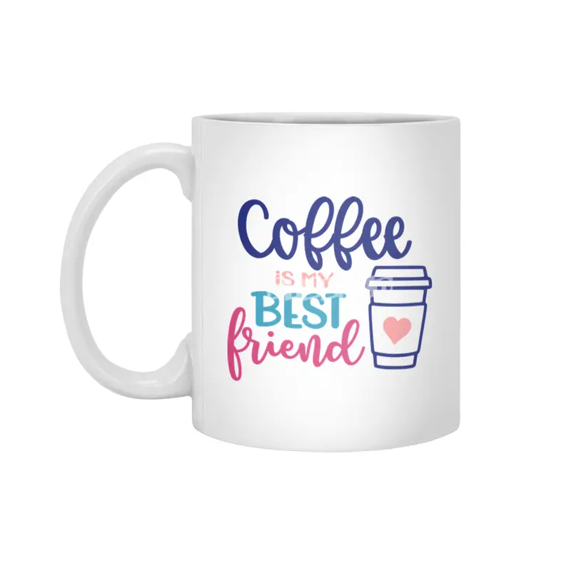 Coffee is my Best Friend Beyaz Kupa