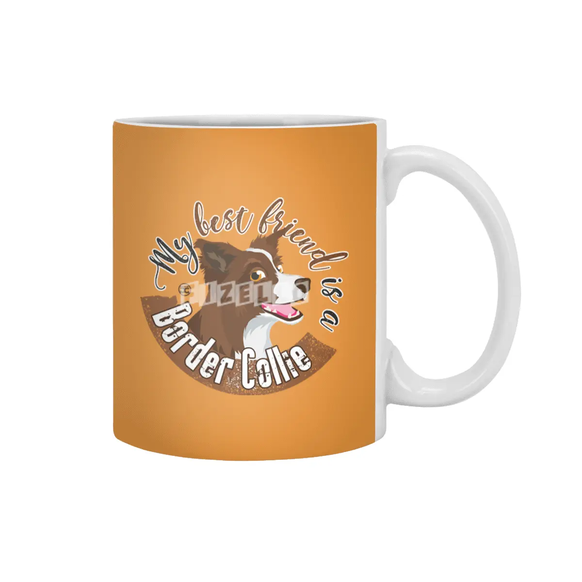 My Best Friend is a... Border Collie - Brown Beyaz Kupa