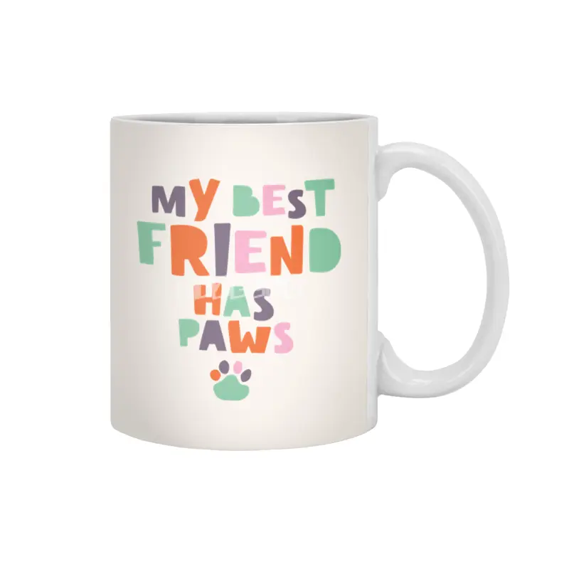 My best friend has paws Beyaz Kupa