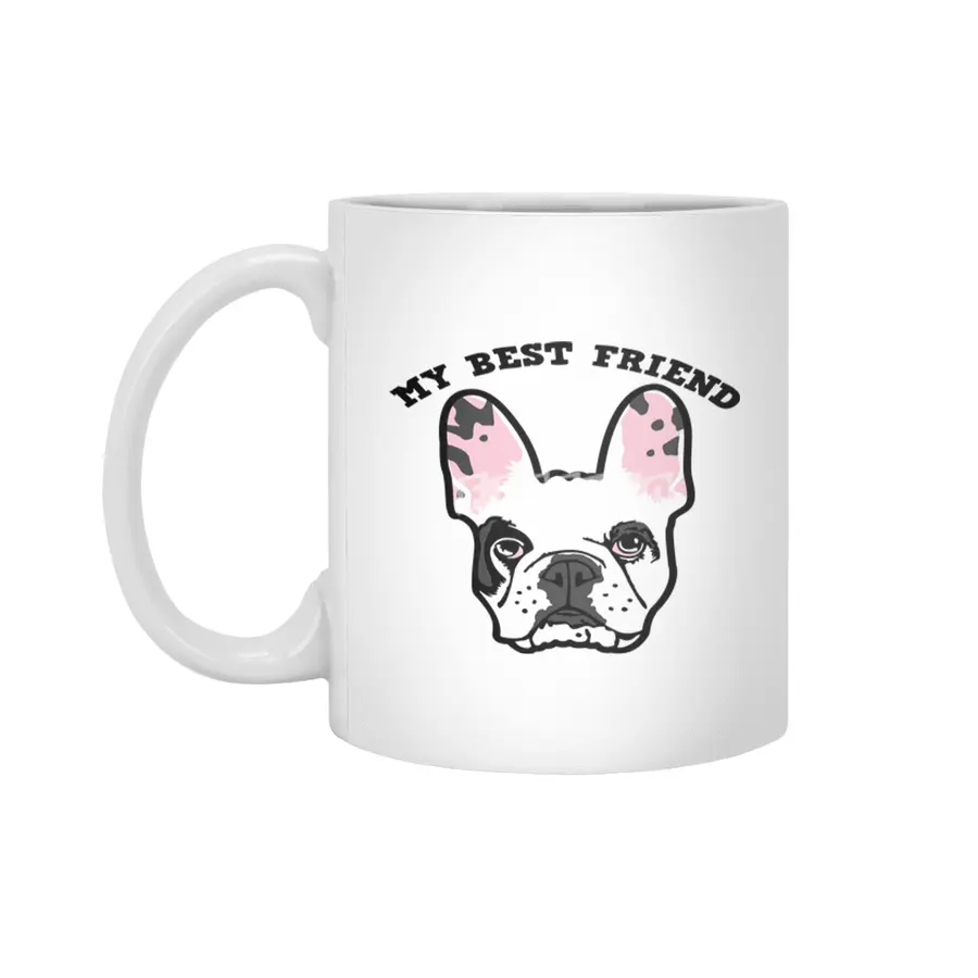 My Best Friend Bulldog Beyaz Kupa