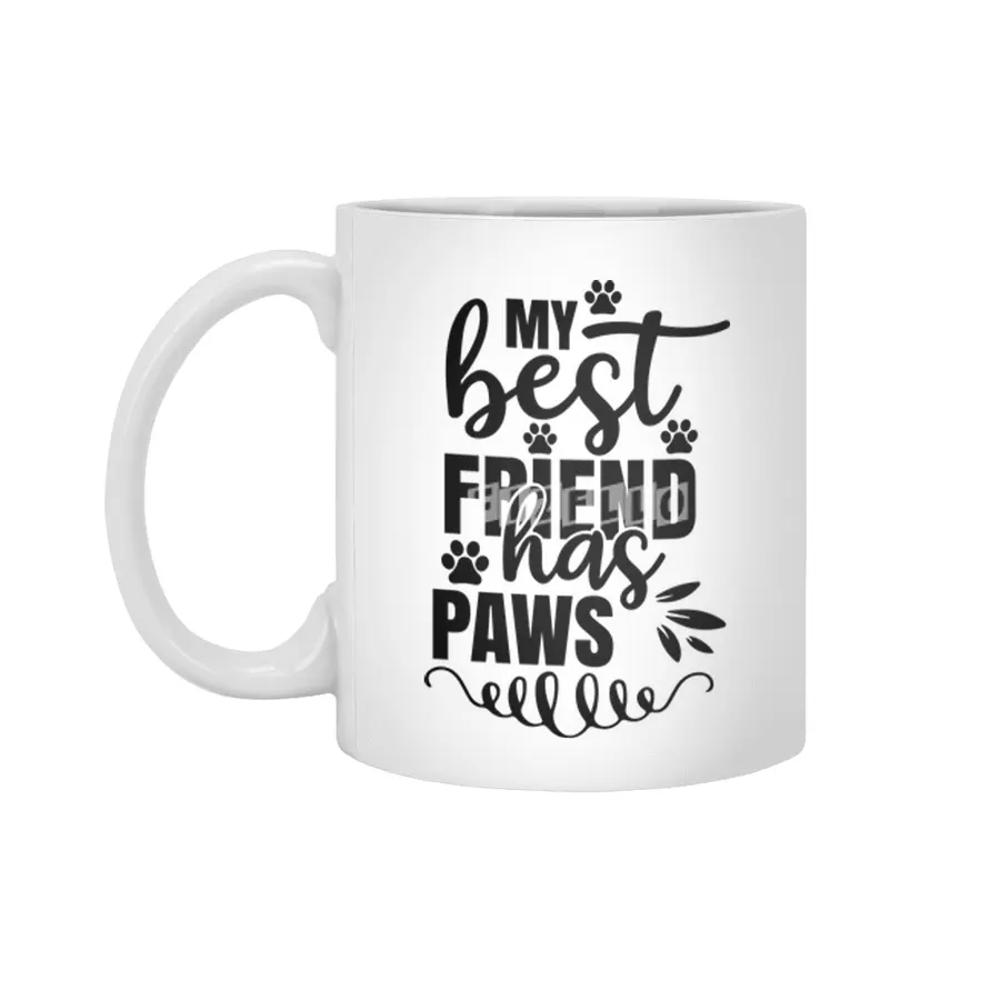 My Best Friend Has Paws Beyaz Kupa