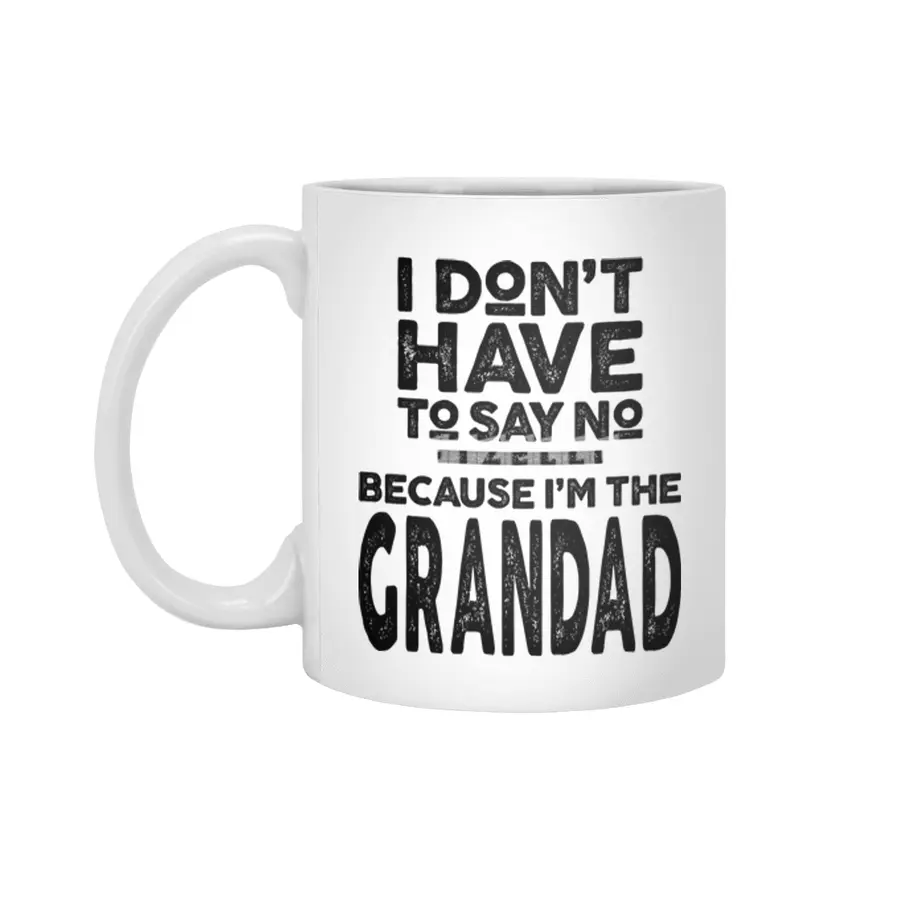 Happiness is Being a Granddad Gifts Beyaz Kupa