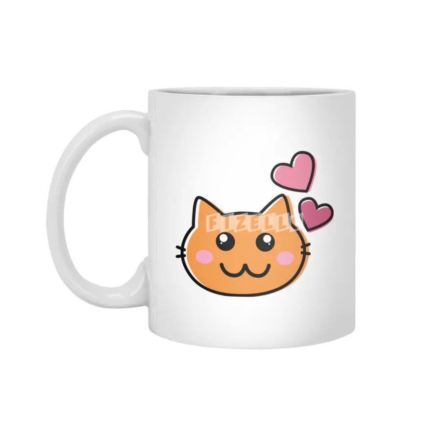 Lovely Cat Beyaz Kupa