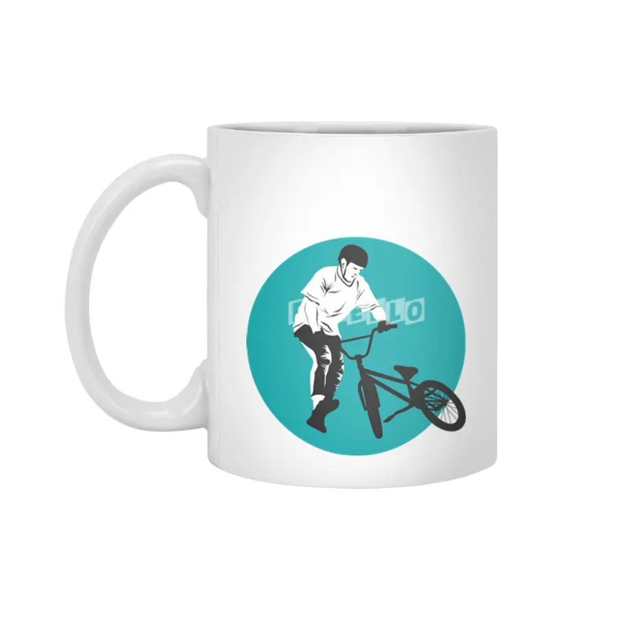 Lovely Bike Beyaz Kupa