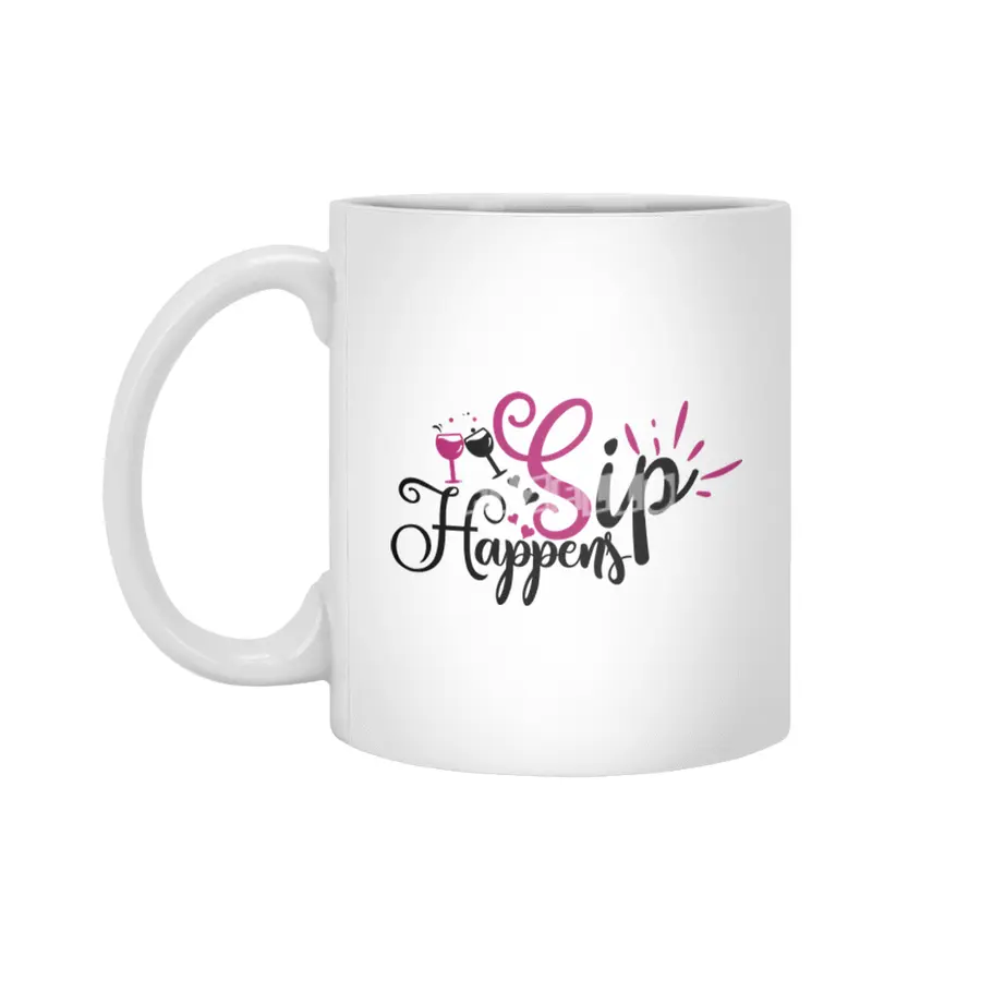 Lovely Sip Happens Beyaz Kupa