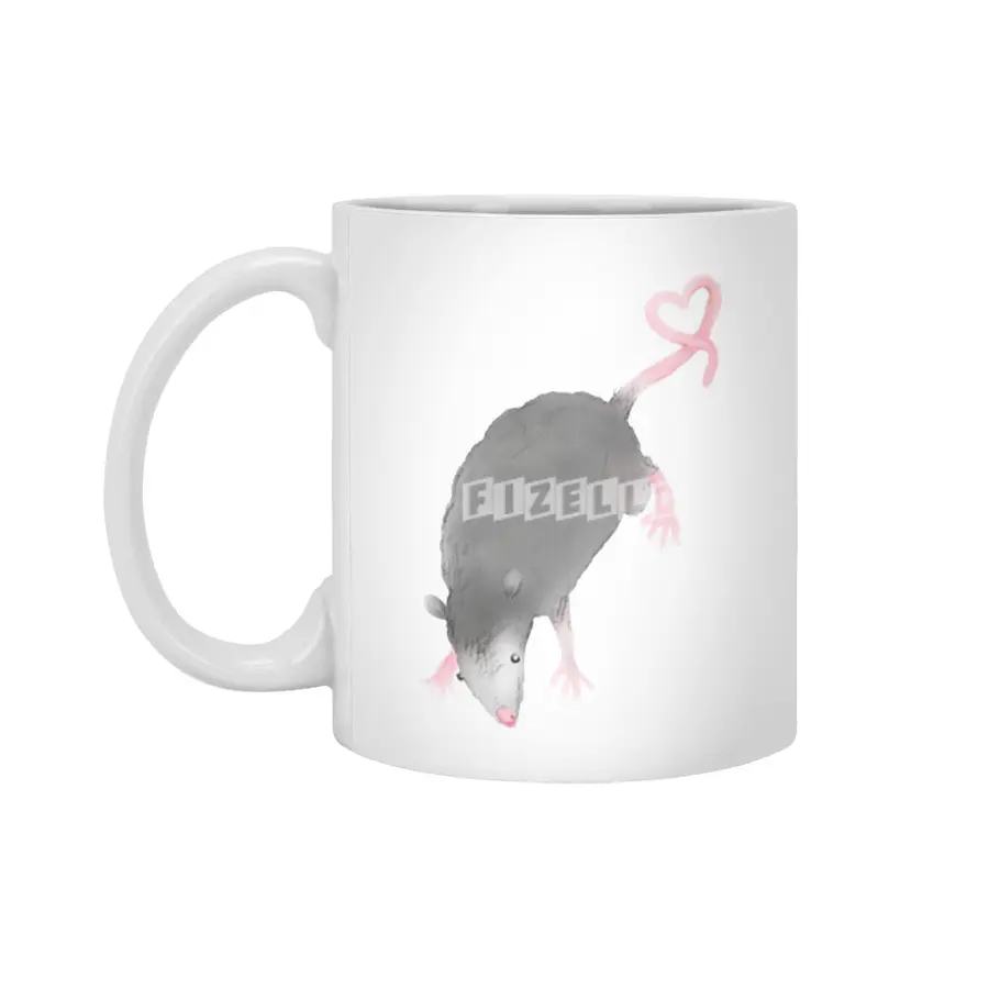 Lovely Possum Sticker Beyaz Kupa