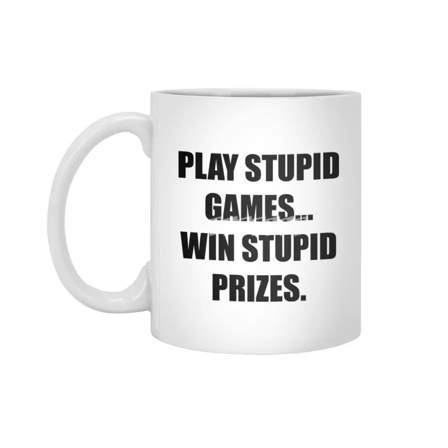 Stupid Games Beyaz Kupa