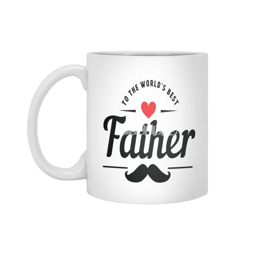 To the World's Best Father Beyaz Kupa